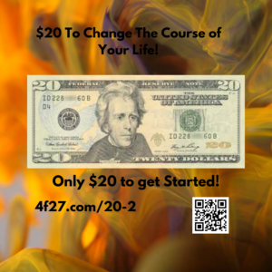 20 dollars to change the course of your life